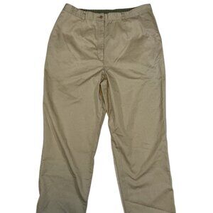 L.L. Bean Khaki Chino Pants Women’s Size 18R Cotton Casual Workwear